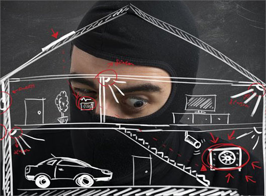 عکس با کیفیت از نقشه دزدی و سرقت از خانه