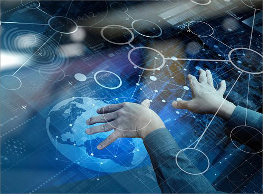 عکس با کیفیت از مدیریت جهان و تکنولوژی لمسی
