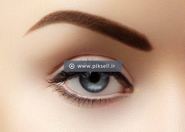 عکس با کیفیت از خط چشم و ابروی نازک