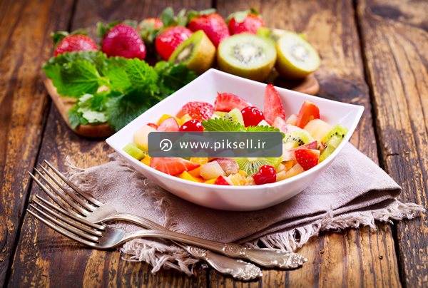 عکس با کیفیت از سالاد میوه