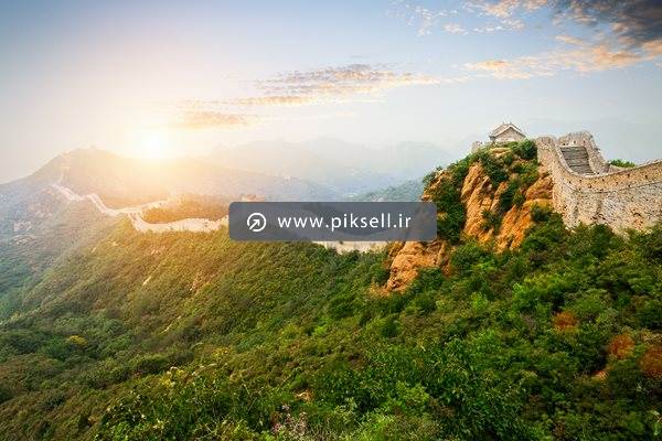 عکس با کیفیت از  دیوار چین در جنگل ها