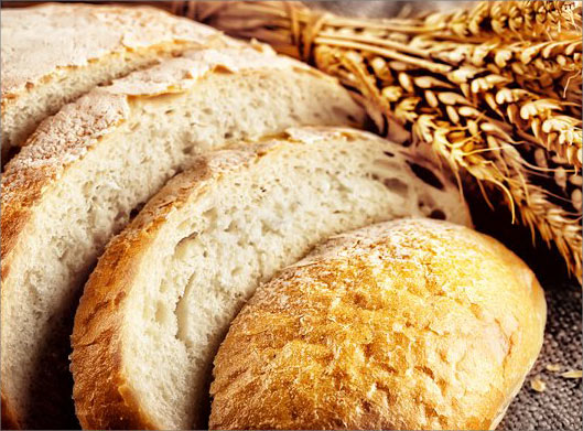 عکس با کیفیت از نان باگت گندم