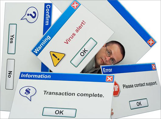عکس با کیفیت از ارورهای کامپیوتری و خطا