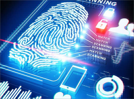 عکس با کیفیت از اسکن اثر انگشت و دیجیتال