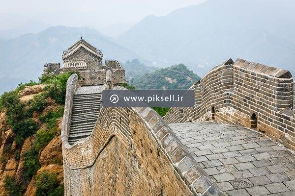عکس با کیفیت از ابتدای دیوار چین