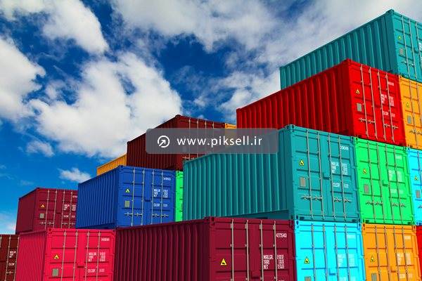 عکس با کیفیت از کانتینرهای رنگی