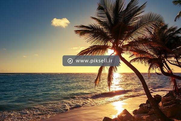 عکس با کیفیت از طلوع در ساحل
