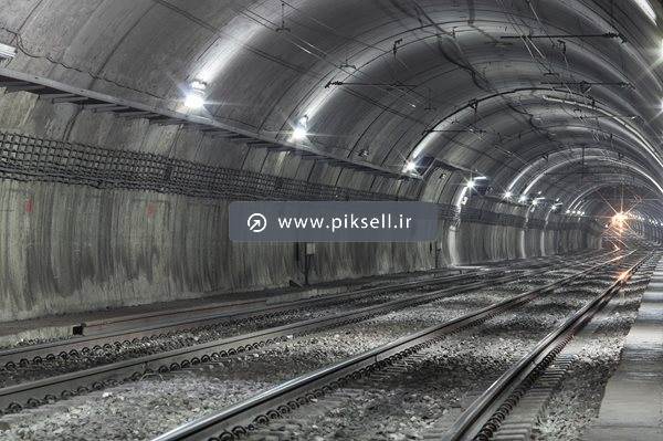 عکس با کیفیت از تونل و ریل