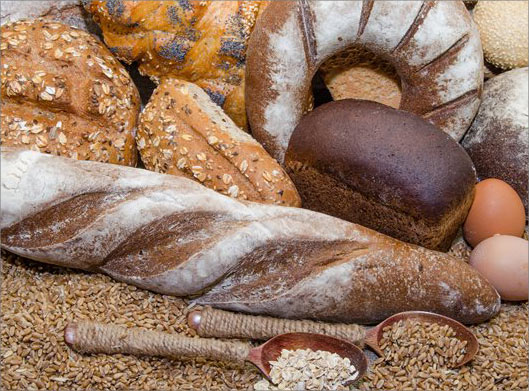عکس با کیفیت از نان های غلات