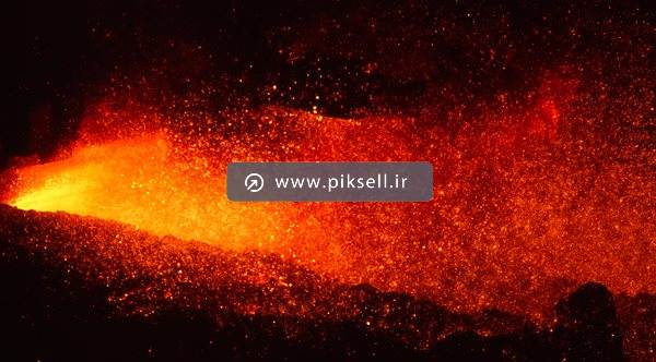 عکس با کیفیت از مواد مذاب در ذوب آهن
