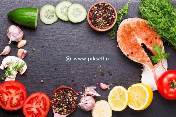 عکس با کیفیت از پس زمینه میز آشپزی