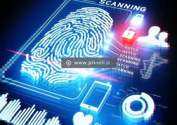 عکس با کیفیت از اسکن اثر انگشت و دیجیتال