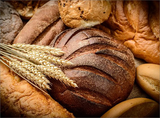 عکس با کیفیت از نان توپی و گندم