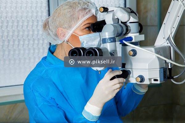 عکس با کیفیت از دستگاه معاینه چشم