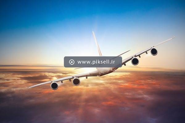 عکس با کیفیت از هواپیما بالای ابرها