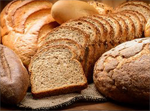 عکس با کیفیت از برش های نان باگت
