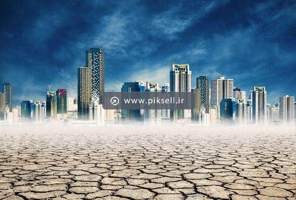 عکس با کیفیت از شهر و خشکسالی و بی آبی و صرفه جویی در مصرف آب