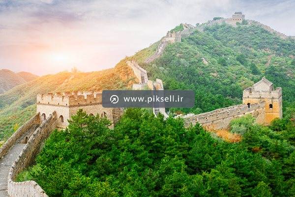 عکس با کیفیت از دیوار چین از نمای دور