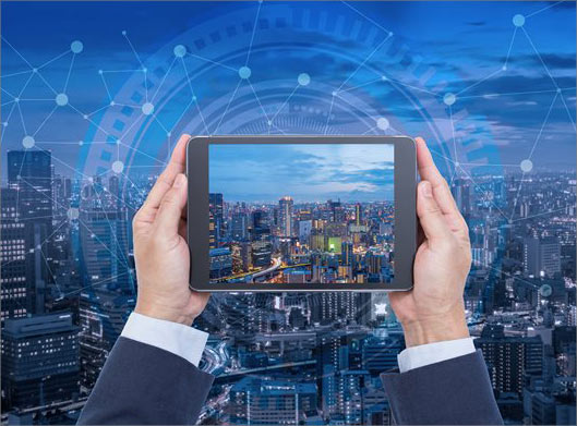 عکس با کیفیت از عکس گرفتن ار بالای شهر با تبلت