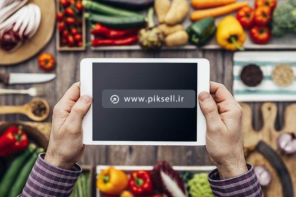 عکس با کیفیت از تبلت و دستور پخت غذا