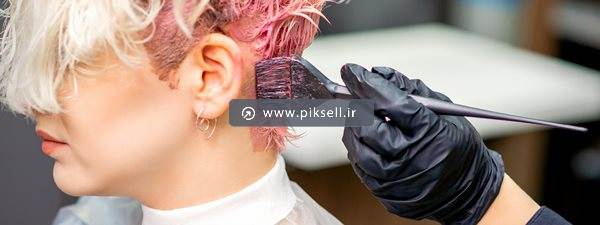 عکس با کیفیت از رنگ موی صورتی