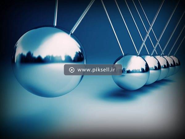 عکس با کیفیت از آونگ تزئینی و گوی های فلزی