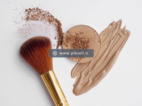 عکس با کیفیت از پنکیک و کرم پودر