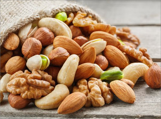عکس با کیفیت از هفت مغز و مغزیجات مقوی و خوشمزه