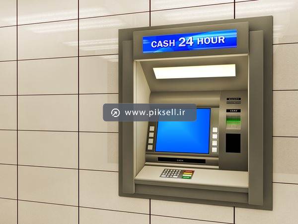 عکس با کیفیت از دستگاه عابر بانک بیست و چهار 24 ساعته