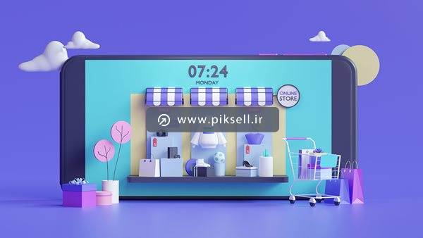 عکس با کیفیت از خرید اینترنتی کالا با موبایل (فروشگاه اینترنتی)