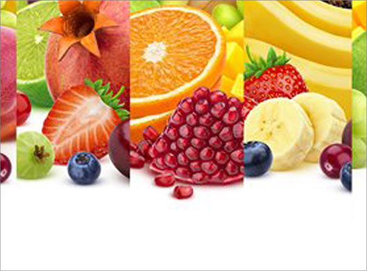 عکس با کیفیت از تصاویر برش داده شده از میوه ها بصورت گرافیکی