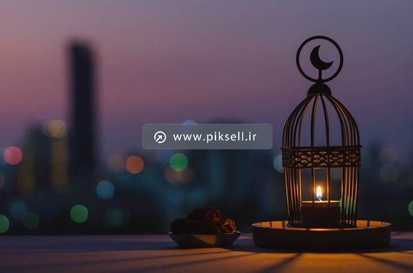 عکس با کیفیت از نماد ماه مبارک رمضان و سحر