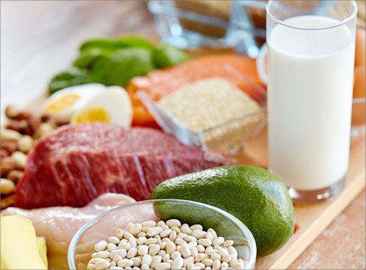 عکس با کیفیت از رژیم پروتئینی و غذاهای مقوی