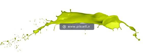 عکس با کیفیت از رنگ سبز پاشیده شده