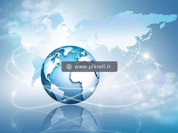 عکس با کیفیت از پس زمینه و پیشرفت جهان یا شبکه جهانی نت