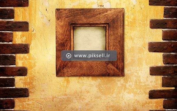 عکس با کیفیت از پس زمینه دیوار آجری قدیمی