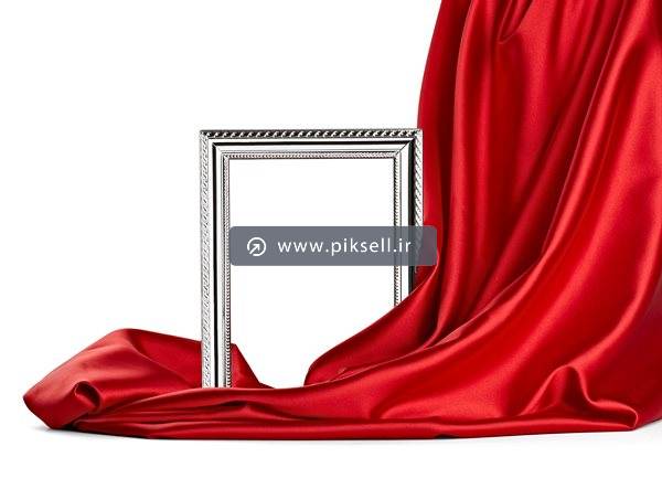 عکس با کیفیت از قاب و پرده ی قرمز