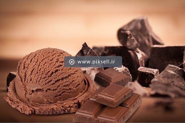 عکس با کیفیت از شکلات های کاکایویی و اسکوپ بستنی قهوه