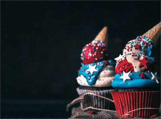دانلود عکس با کیفیت از بستنی های کاپ کیکی