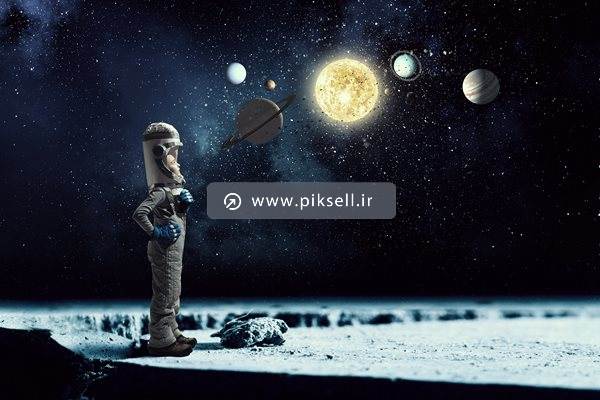 دانلود عکس با کیفیت از المان های فضا ، سیاره ، مریخ ، فضانورد