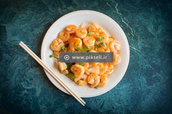 عکس با کیفیت از غذاهای چینی و ژاپنی و غذای دریایی