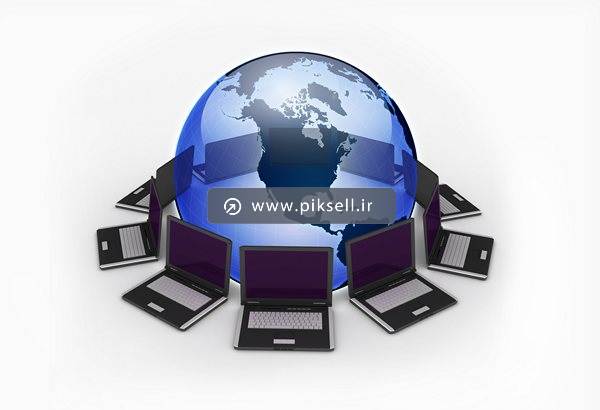 تصویر با کیفیت سه بعدی از لپ تاپ ها و کره زمین
