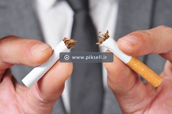دانلود تصویر با کیفیت از نصف کردن سیگار و ترک سیگار