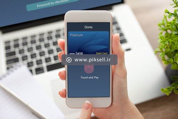 دانلود عکس با کیفیت از باز کردن قفل گوشی و رمز عبور کارت ویزا کارت با گوشی