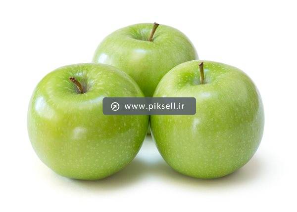 عکس با کیفیت از سیب های ترش سبز با فرمت JPG