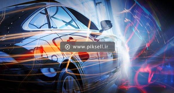 عکس با کیفیت از پس زمینه با طرح ماشین لوکس