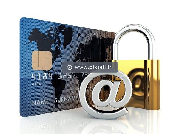 دانلود تصویر با کیفیت از نماد ایمیل ، قفل و کارت بانکی