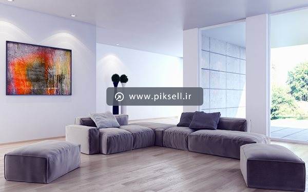 عکس با کیفیت از نمای داخلی خانه لوکس و مدرن مبله
