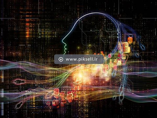 دانلود عکس با کیفیت از پس زمینه روانشناسی و بکگراند با المان های ماتریس