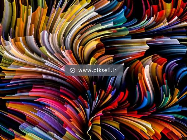 دانلود تصویر با کیفیت از بکگراند خطوط مواج رنگی